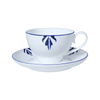 GUCI Restaurant Tableware Cafe Teapot Blue Decal Arabric Bone China Teapot