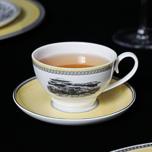 Bone China Tea Cup Set Caligraphy In Arabic