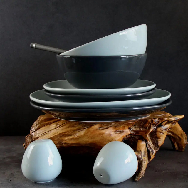 irregular Porcelain Bowls And Plates Set for Korean Home And Restaurants Table