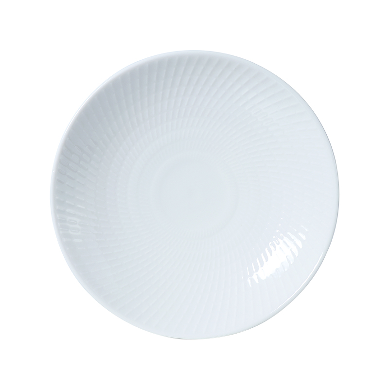 White Porcelain Deep Dinner Plate 12 inch