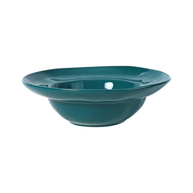 Glossy Green Eco Friendly Rim Plate Soup Plate for Wholesale