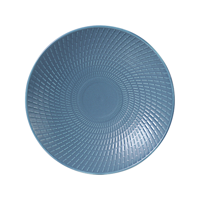 Modern Royal Blue Porcelain Dinnerware Set For Sale