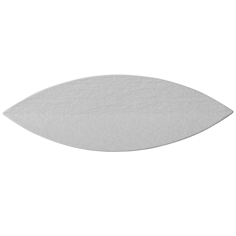 Leaf Shaped Plate Ceramic Black white matte cake plate sushi plate