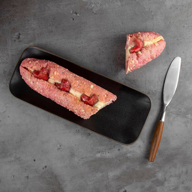 Vintage Style Ceramic Rectangle Plate Porcelain Bread Cake Plate