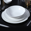 Restaurant Pasta Bowl White Porcelain Round Pasta Bowls for Wholesale