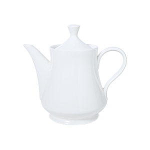 Oman Restaurant Supplier Porcelain White Teapot 