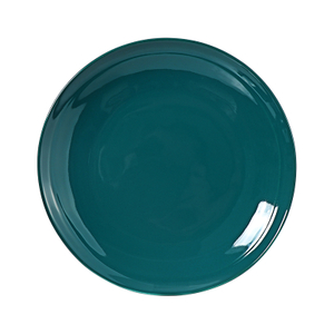 Customized Ceramic Round Plate with Green Colors, Size, Packages