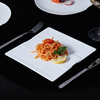 Chaozhou Ceramic Plate Restaurant White Porcelain Rectangular Plate for Sushi Dinnerware Long Plate