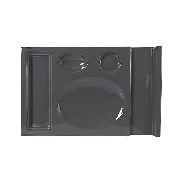 Customized Compartment Plates Crab Platter Holder Factory Price OEM/ODM Chaozhou Ceramic Manufacturer