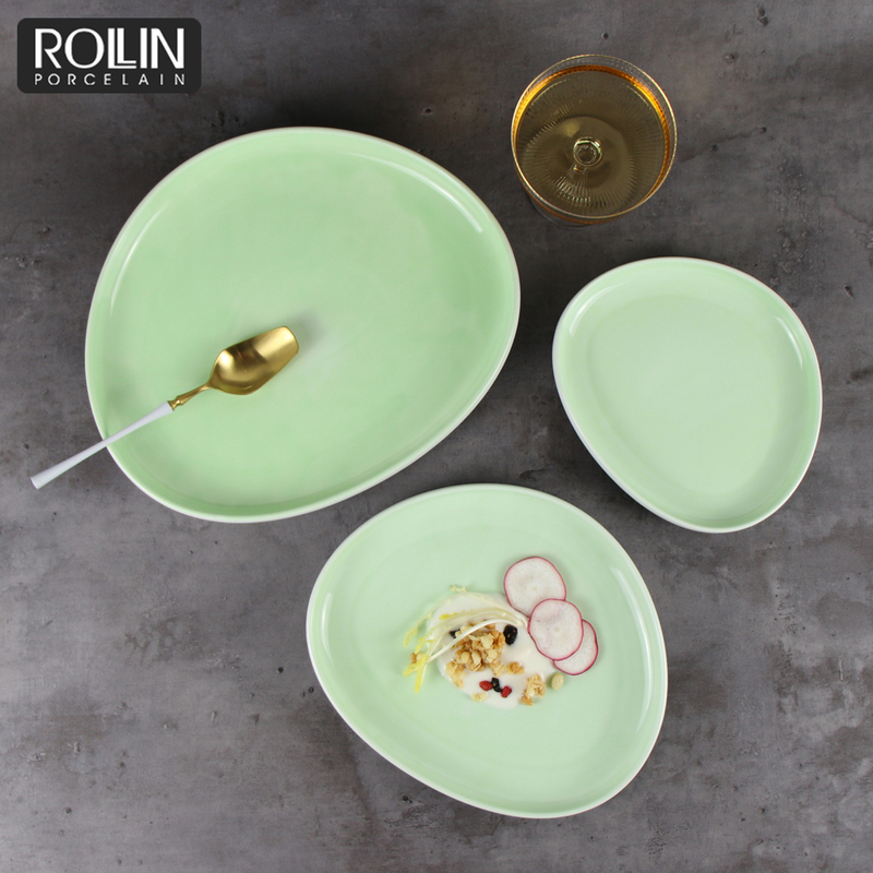 Yollow Green Middle East Dinnerware Porcelain Set Dinner Set