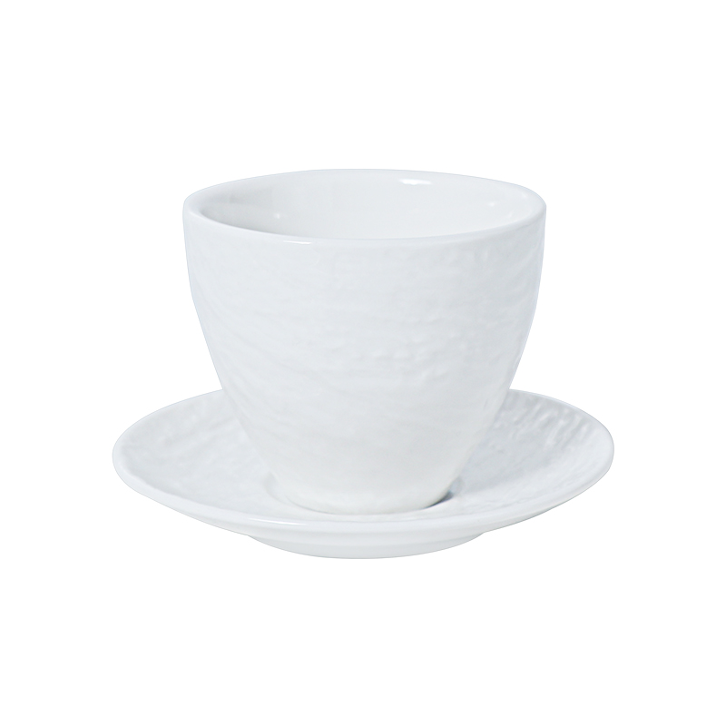 White Restaurant Tea cups Stoneware Teapot tea cups set