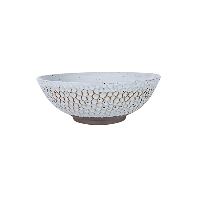Restaurants Supplier Rutic Soup Bowl Guangzhou Factory Ceramic Noodle Bowl