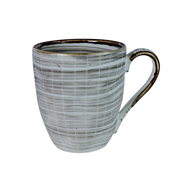  Wholesale Coffee Mugs Cup Set Dishwasher Safe For Hotel Cafe Shop Porcelana Tableware Grey Cup Milk Mug 