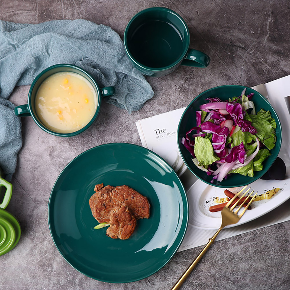 Green Colors Spring Dinnerware Set For Alfresco Dining