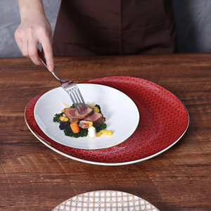 12 Inch Bone China Christmas Plates