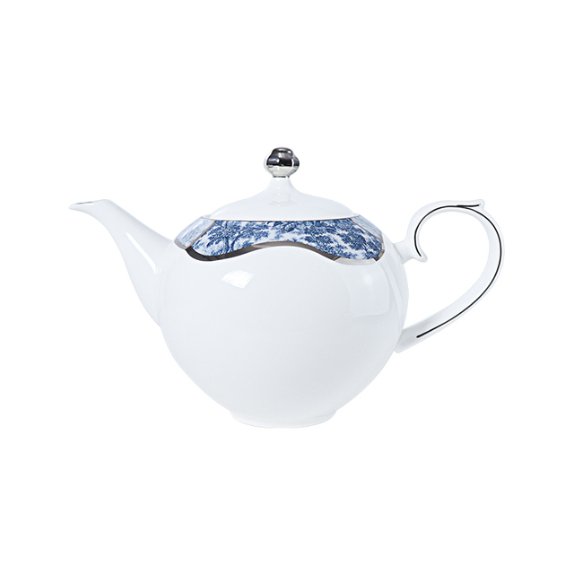 XINXIN New Design Bone China Teapot Nordic Blue and White Ceramic Coffee pot Set