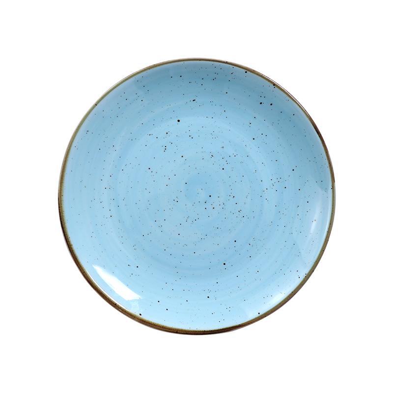 6/7/8/9/10/11/12 inch Blue Porcelain Coupe Plate