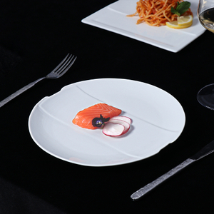 Restaurant Dinnerware Round Entree Plate Ceramic Dinner Plate10/12/14 Inch 