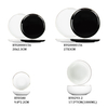 Gold Rim White And Black Porcelain Dinner Plate Set Dinnerware for Wholesale