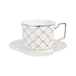 GOLD HORSE Luxury Coffee Cup Saucer