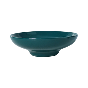 7 Inch Round Bowl Ceramic Glossy Green Round Plate for Wholesale