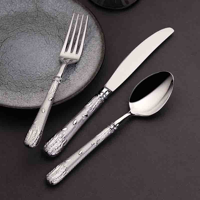 Stainless steel knife for hotel flatware supplies