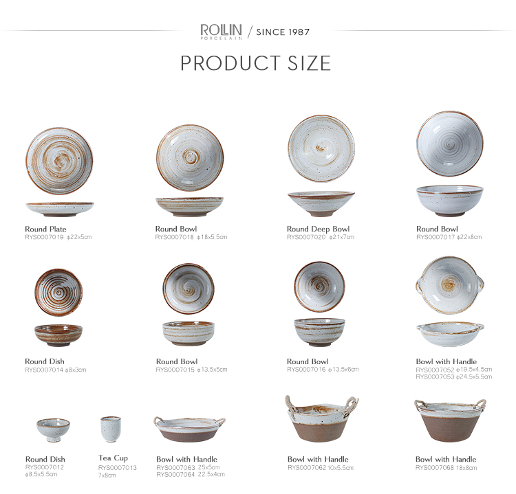 Product Size Information Table