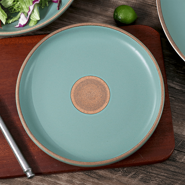 Matte Green Ceramic Stoneware Dining Ware Set Dinnerware 