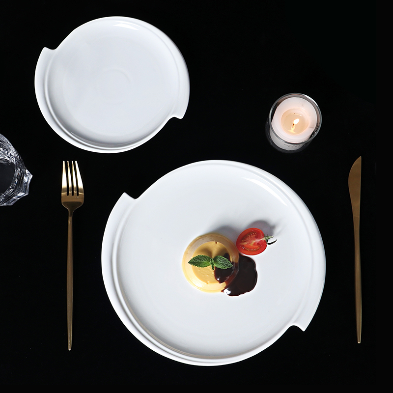 white porcelain plate
