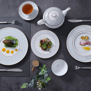 Michelin Restaurant Bone China Geschirrset Luxury Dinner Set Bone China