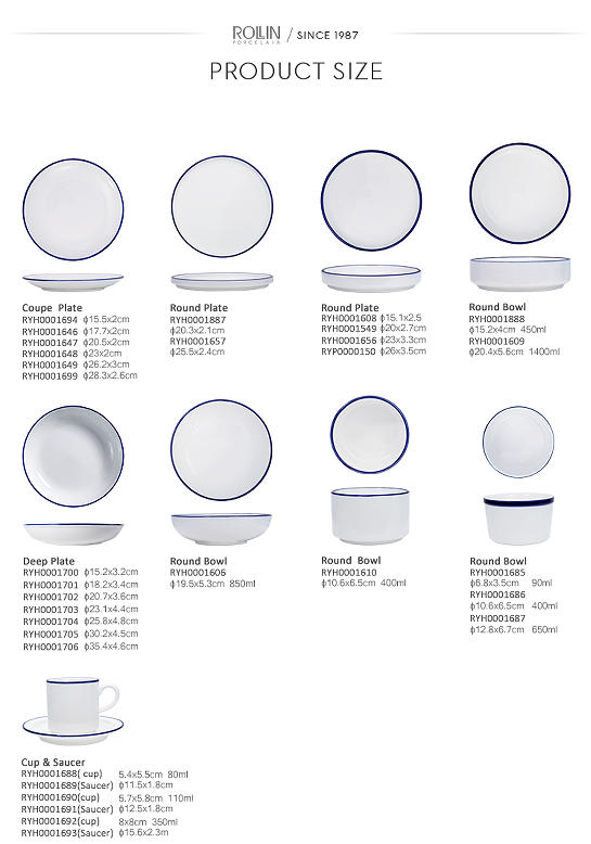 Blue-rimmed dinner plate product size information.jpg