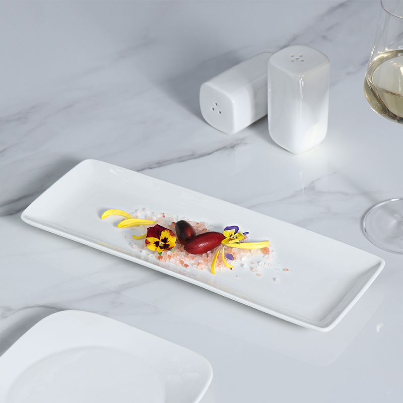  white porcelain dinner plate minimalist design