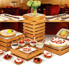 Buffet Wood Display Rack Catering Woodware for Hotel