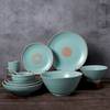 Matte Green Ceramic Stoneware Dining Ware Set Dinnerware 