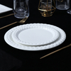 White porcelain dinner plate for hotel and restaurant wholesale