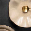 Durable porcelain plate for hospitality and hotels