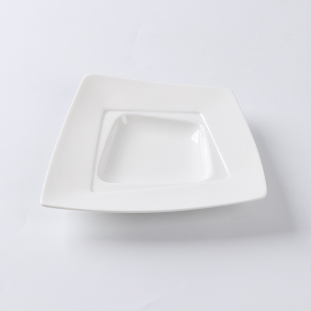 white square plate