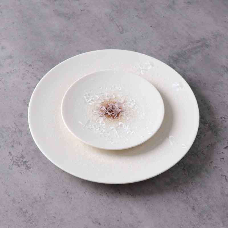 Hotel dining porcelain plate OEM custom service