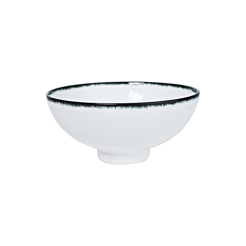 Black and White Bone China Small Bowl