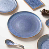 Commercial porcelain dinner plate manufactured for hotel dining