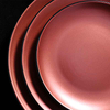 Red porcelain plate for commercial restaurant dining
