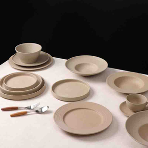Modern porcelain dinnerware set for hotel restaurant table