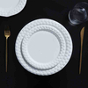 White porcelain restaurant dinner plate for bulk hospitality projects