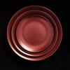 Red porcelain plate for commercial restaurant dining