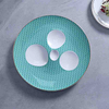 Bone china round serving plate for fine dining table setting