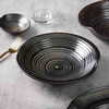 Porcelain dinner plate with a clean restaurant style for commercial foodservice