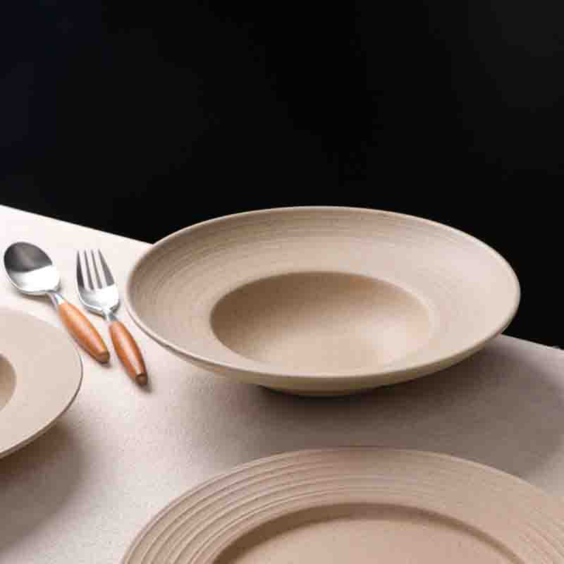 Modern porcelain plate for restaurant tableware