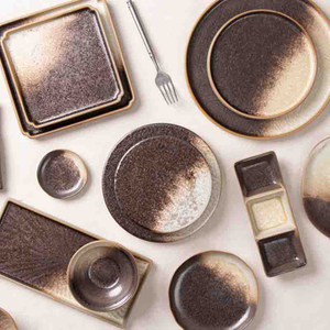 Porcelain hotel plate and restaurant dinnerware collection