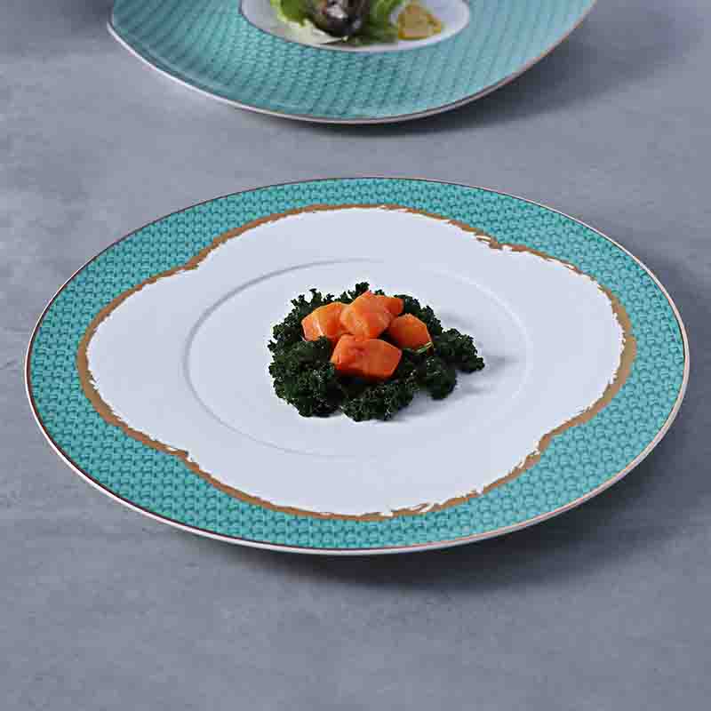 Elegant bone china side plate for restaurant tableware